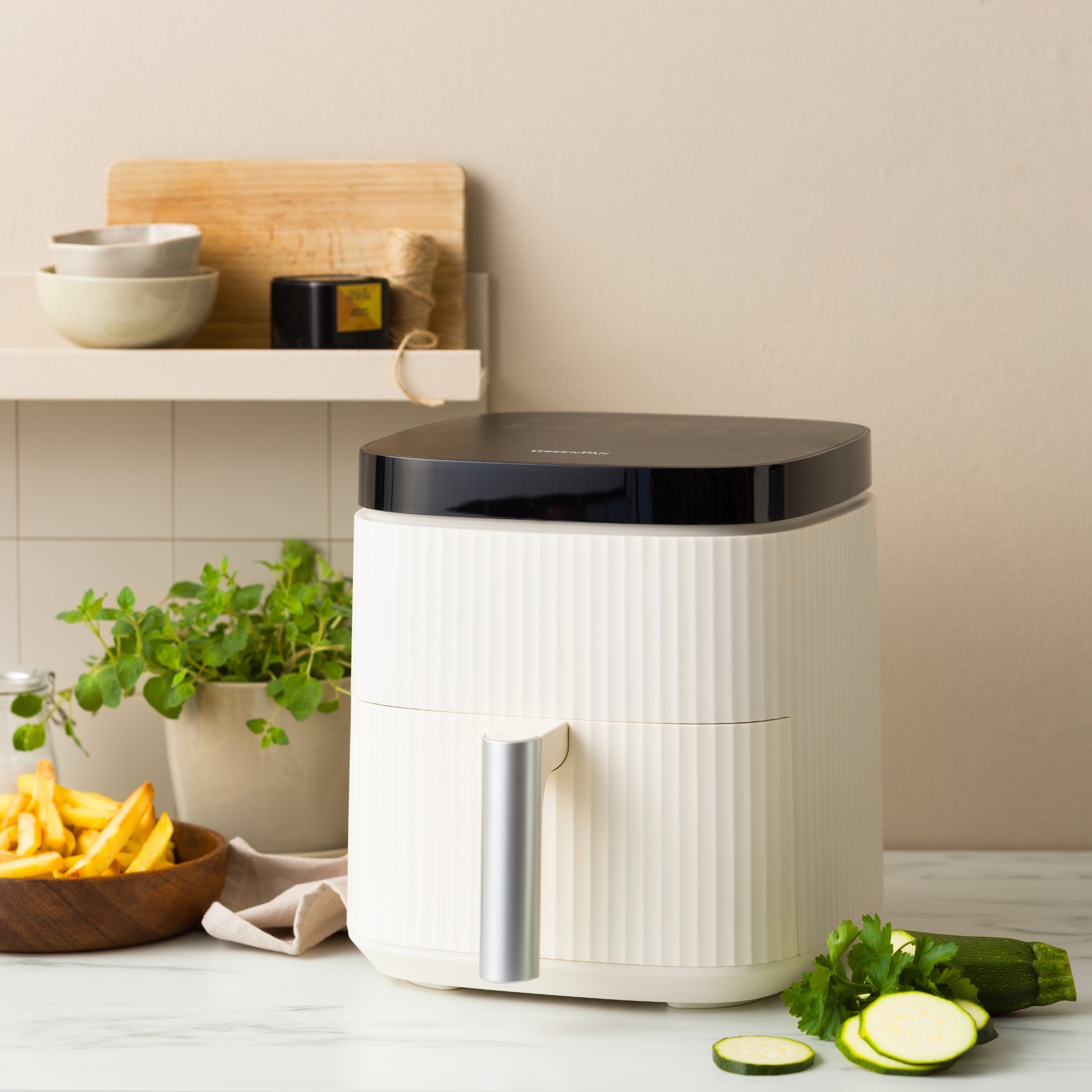 Silhouette XL Air Fryer 5L Cream