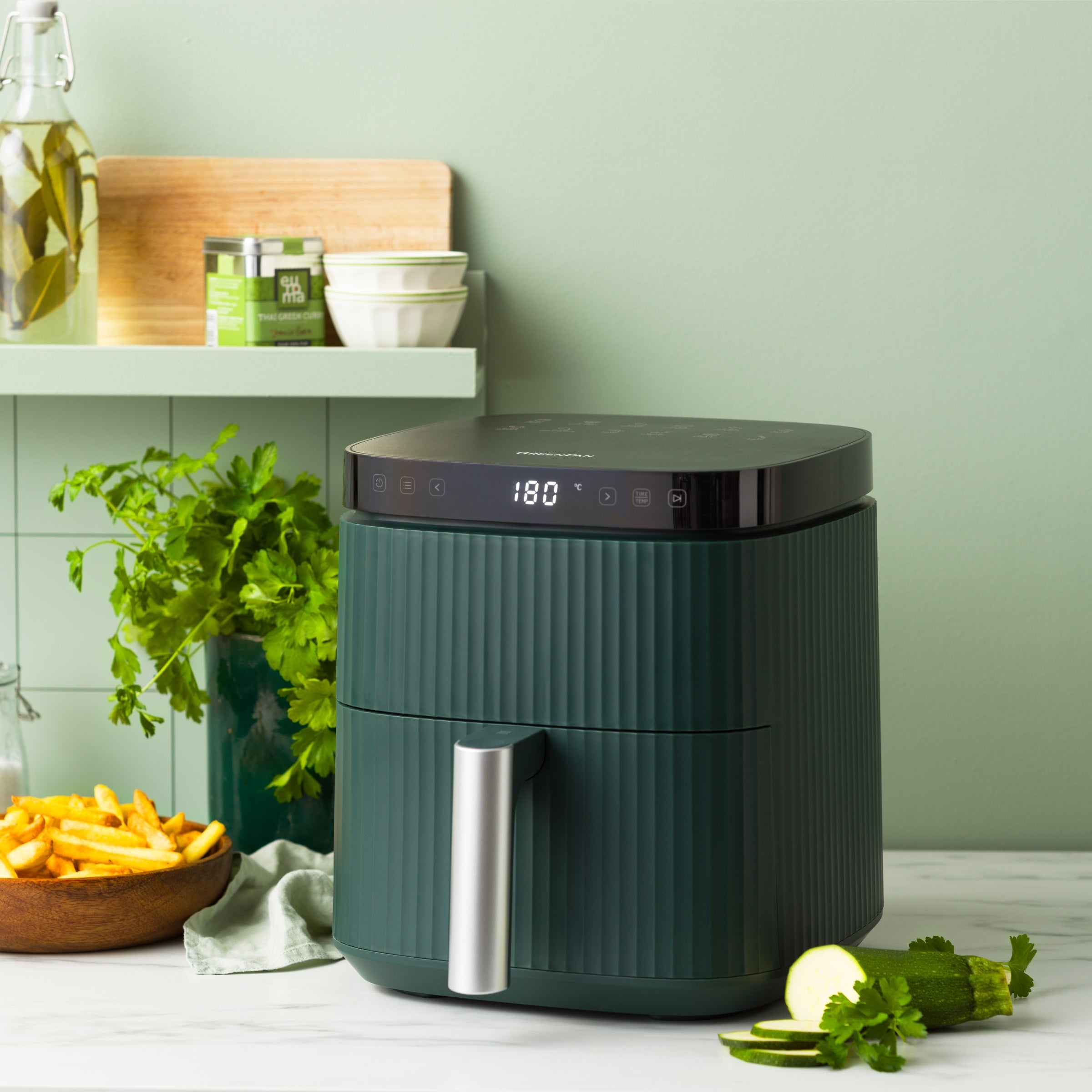 Silhouette XL Air Fryer 5L Pine Green