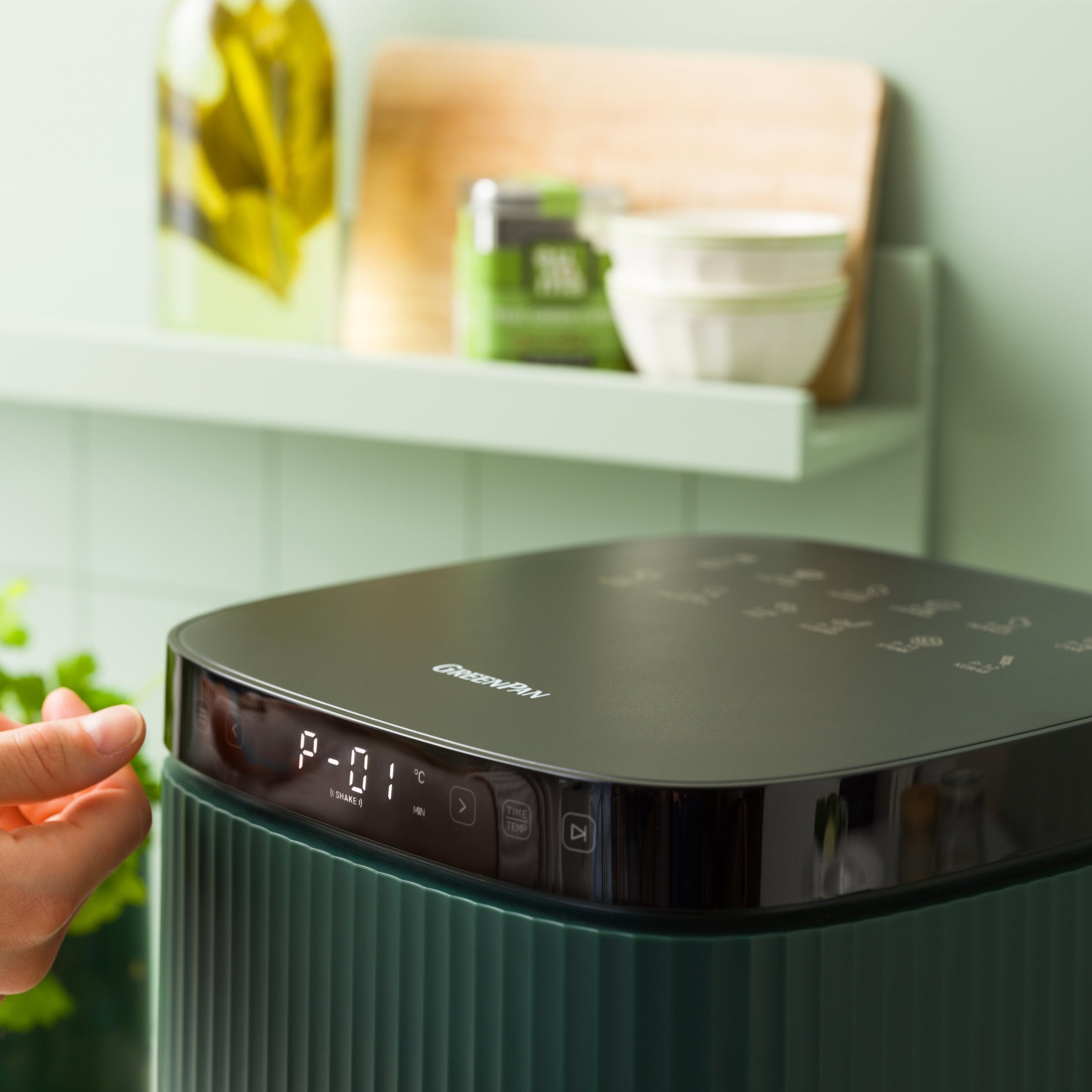 Silhouette XL Air Fryer 5L Pine Green