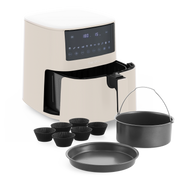 Bistro XXL air fryer Cream & Set d’accessoires de pâtisserie