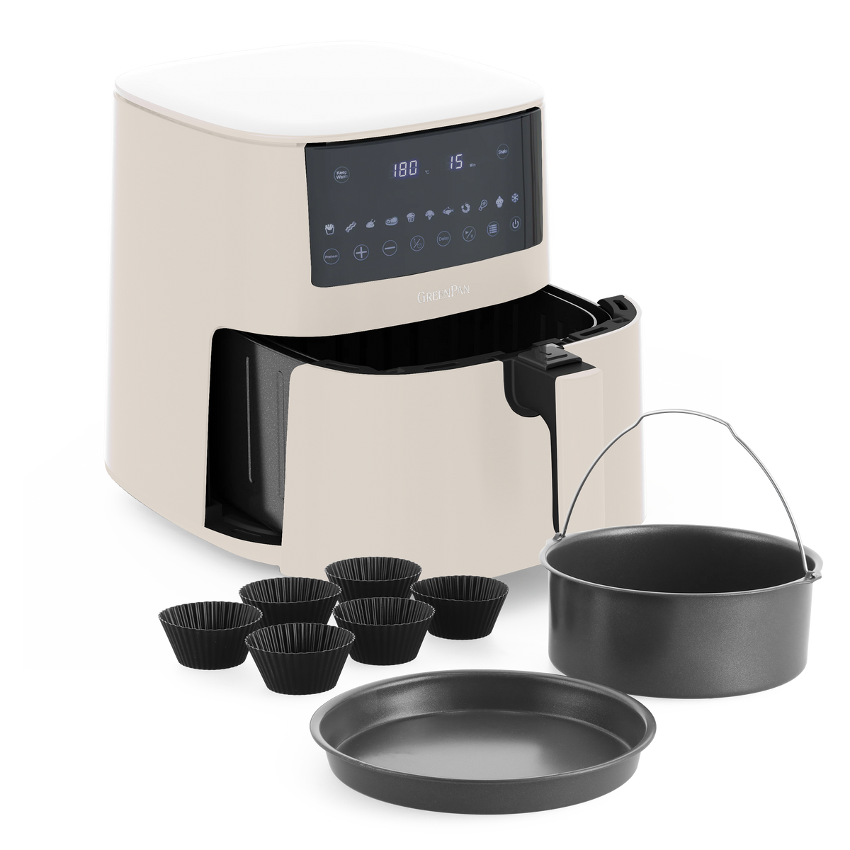 Bistro XXL air fryer Cream & Set d’accessoires de pâtisserie