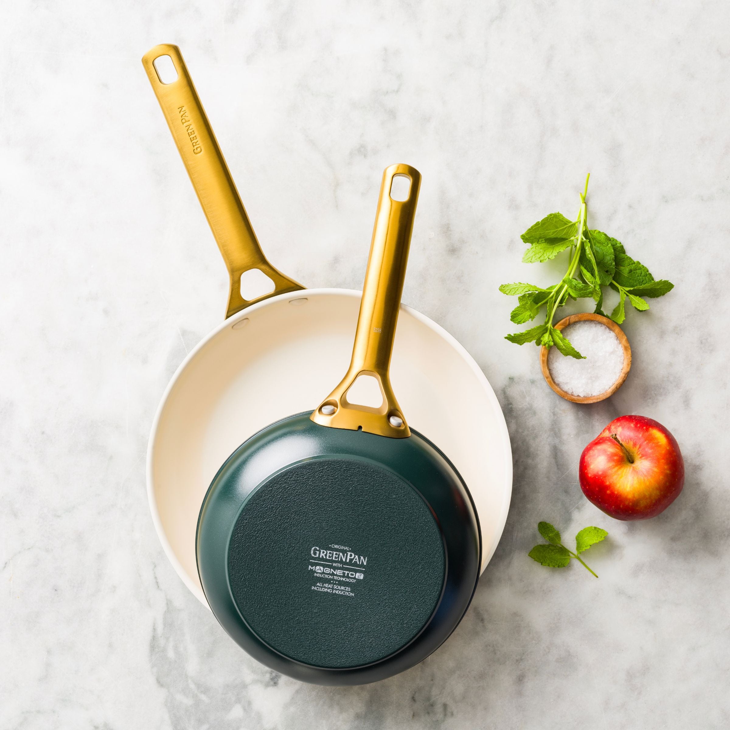 Padova Reserve 2-delige braadpannenset (20cm + 26cm) – Pine Green
