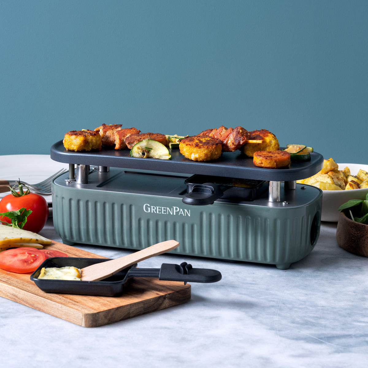 Silhouette Party Raclette et Gril Smokey Bleu