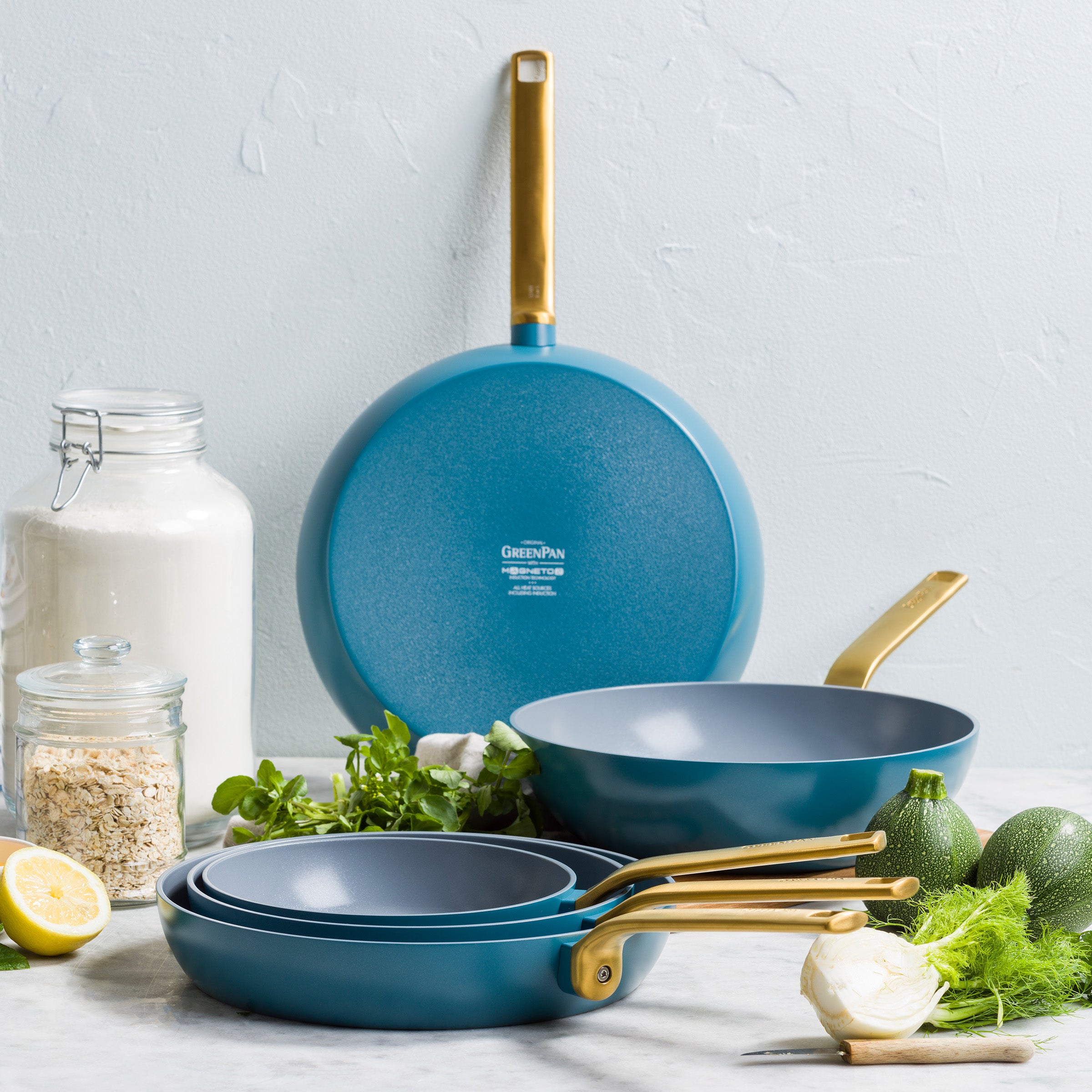 Evolution Wok 28cm Blue