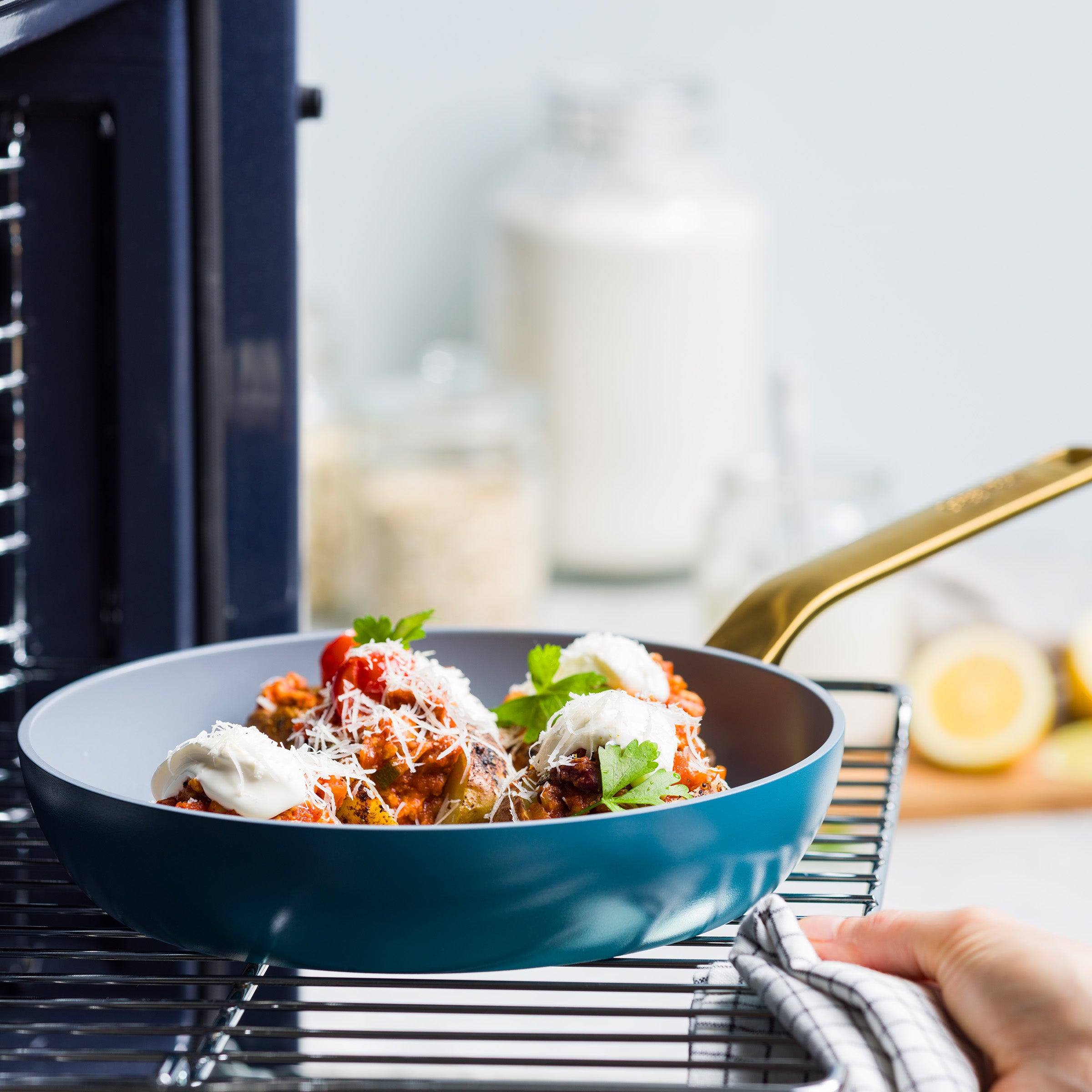 Evolution Wok 28cm Blue