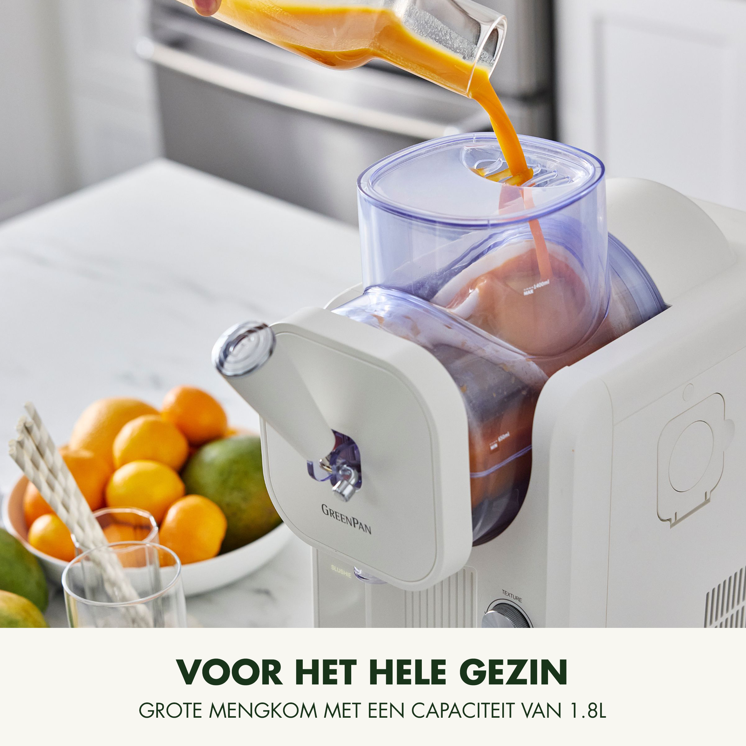 Sorbetière - Glaces à l'italienne et boissons glacées 1,87 L - Crème