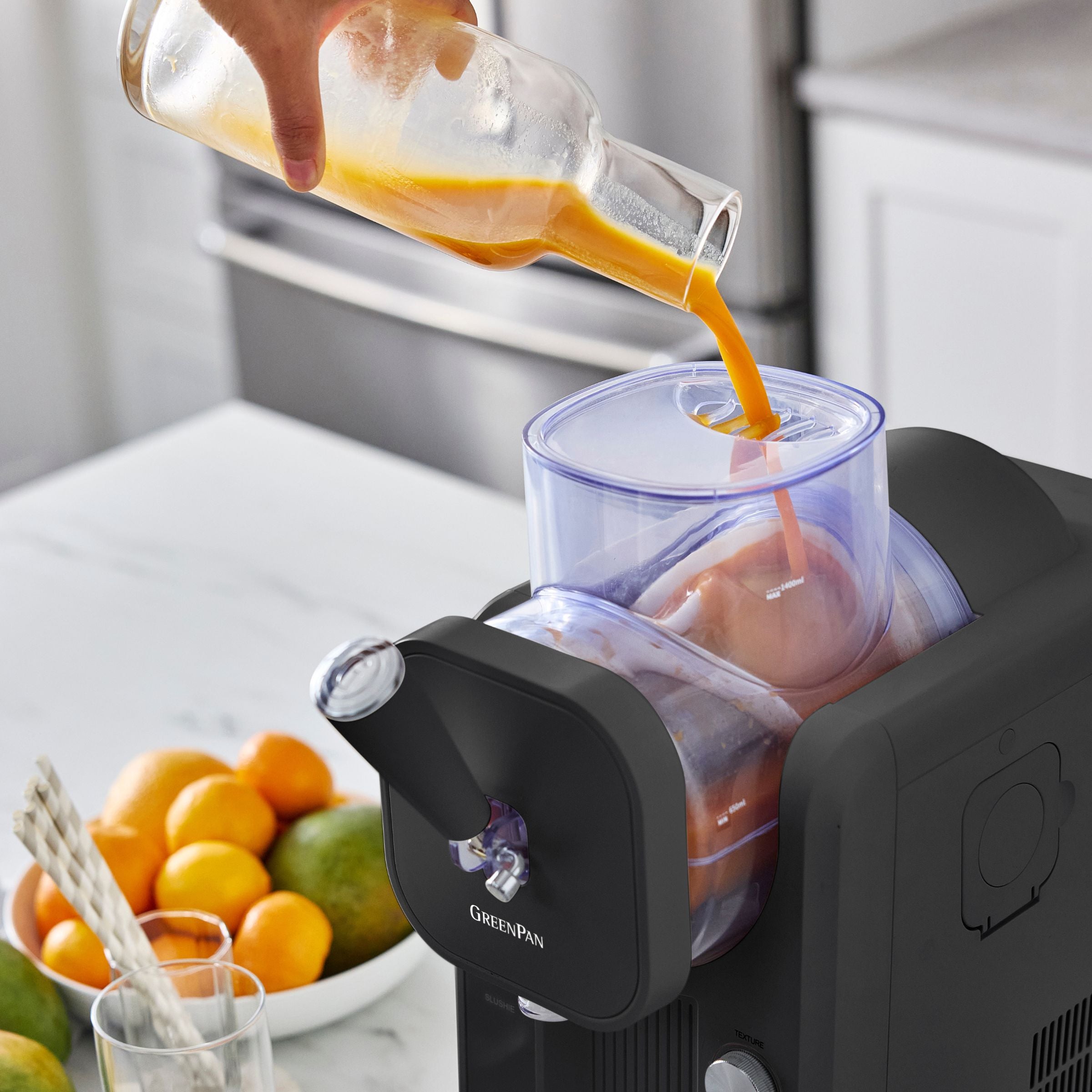 Sorbetière - Glaces à l'italienne et boissons glacées 1,87 L - Grise