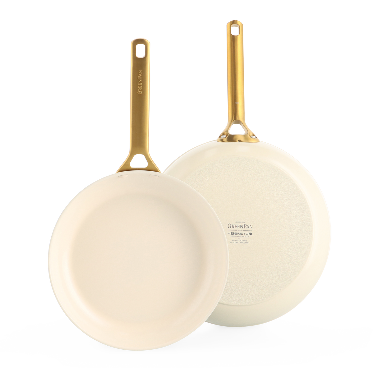 Padova Pro Cream 2-delige braadpannenset ( 24 + 28cm )