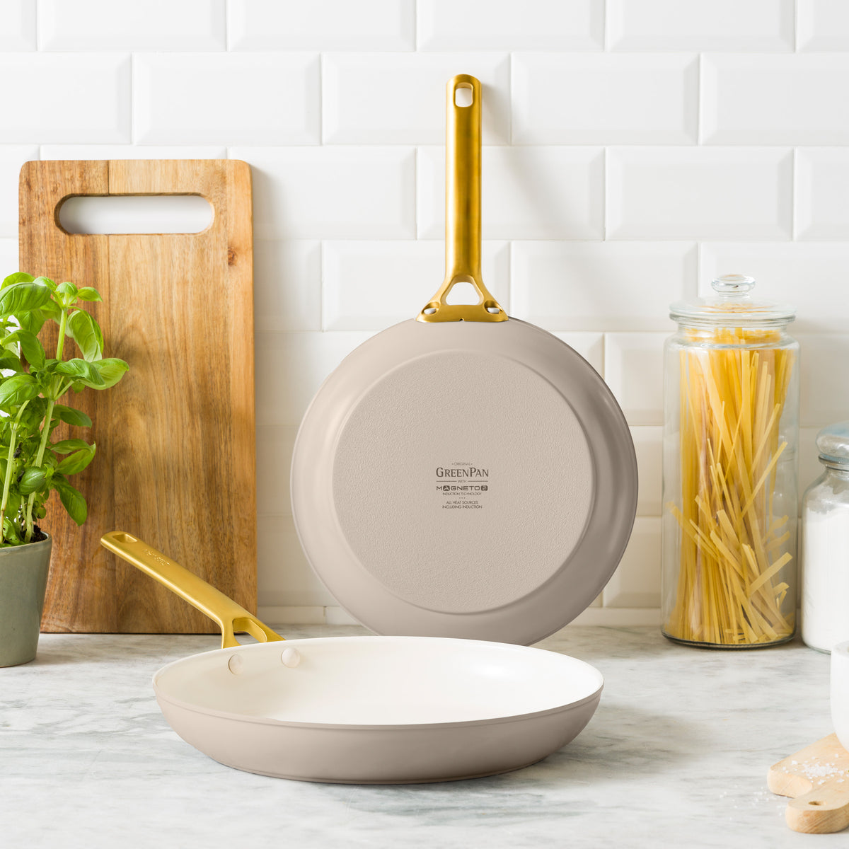 Padova Pro Taupe 2-delige braadpannenset ( 24 + 28cm )