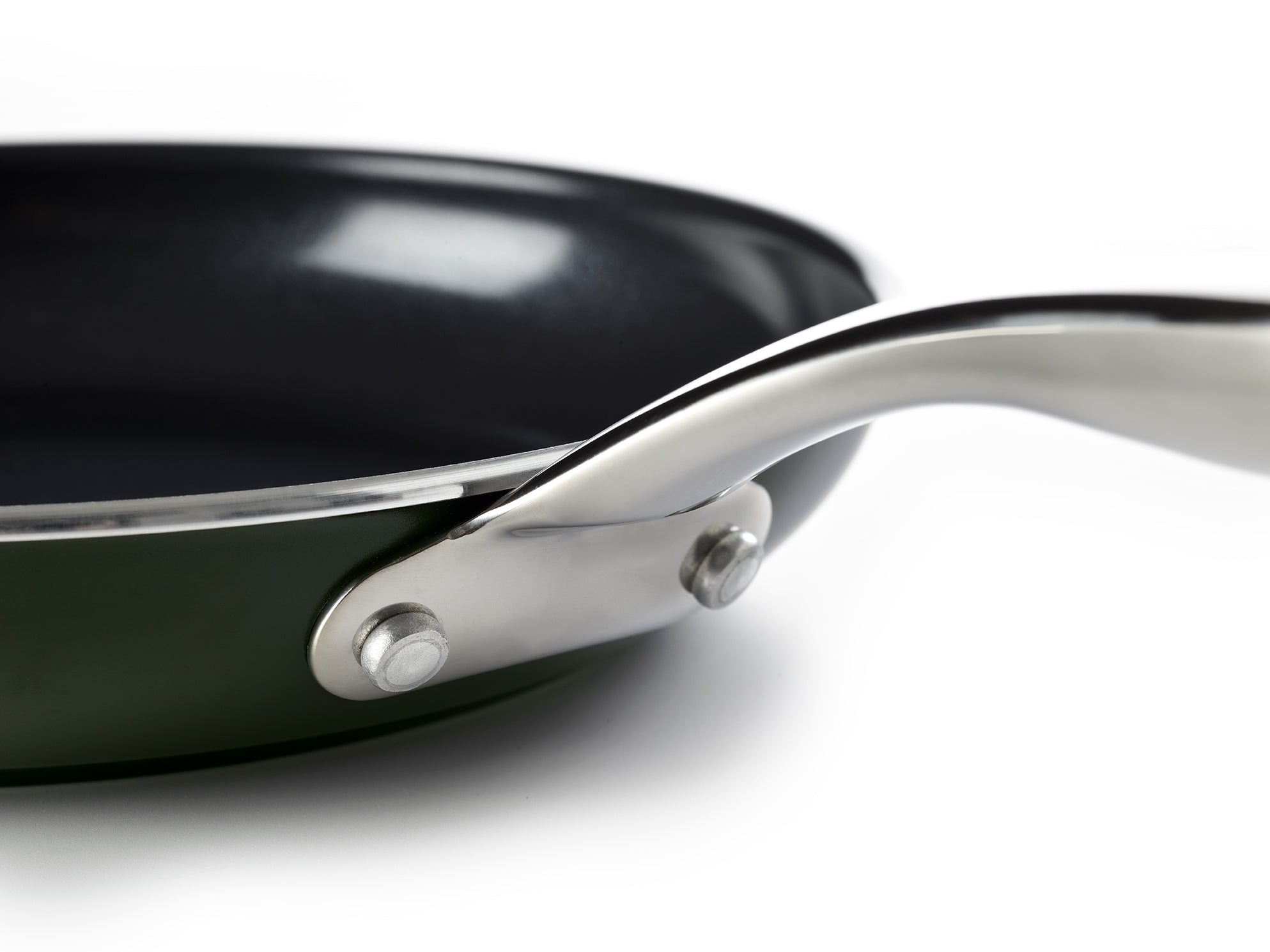 Dagelijkse kost braadpan 20cm groen zijaanzicht