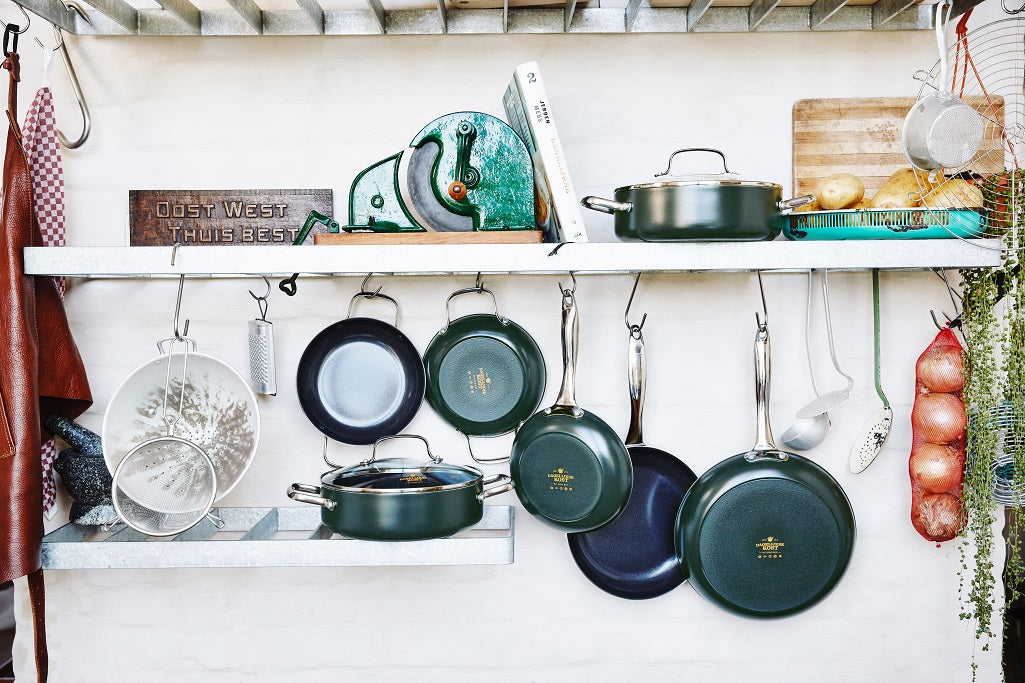 Dagelijkse kost braadpan met 2 zijgrepen 20cm groen collectie