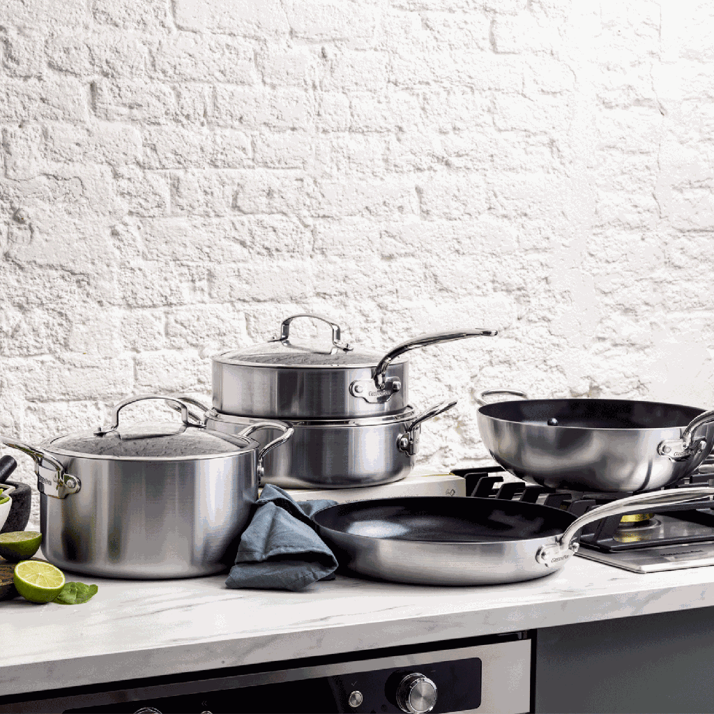 GreenPan Barcelona Evershine 5-delige set 24cm zilver collectie