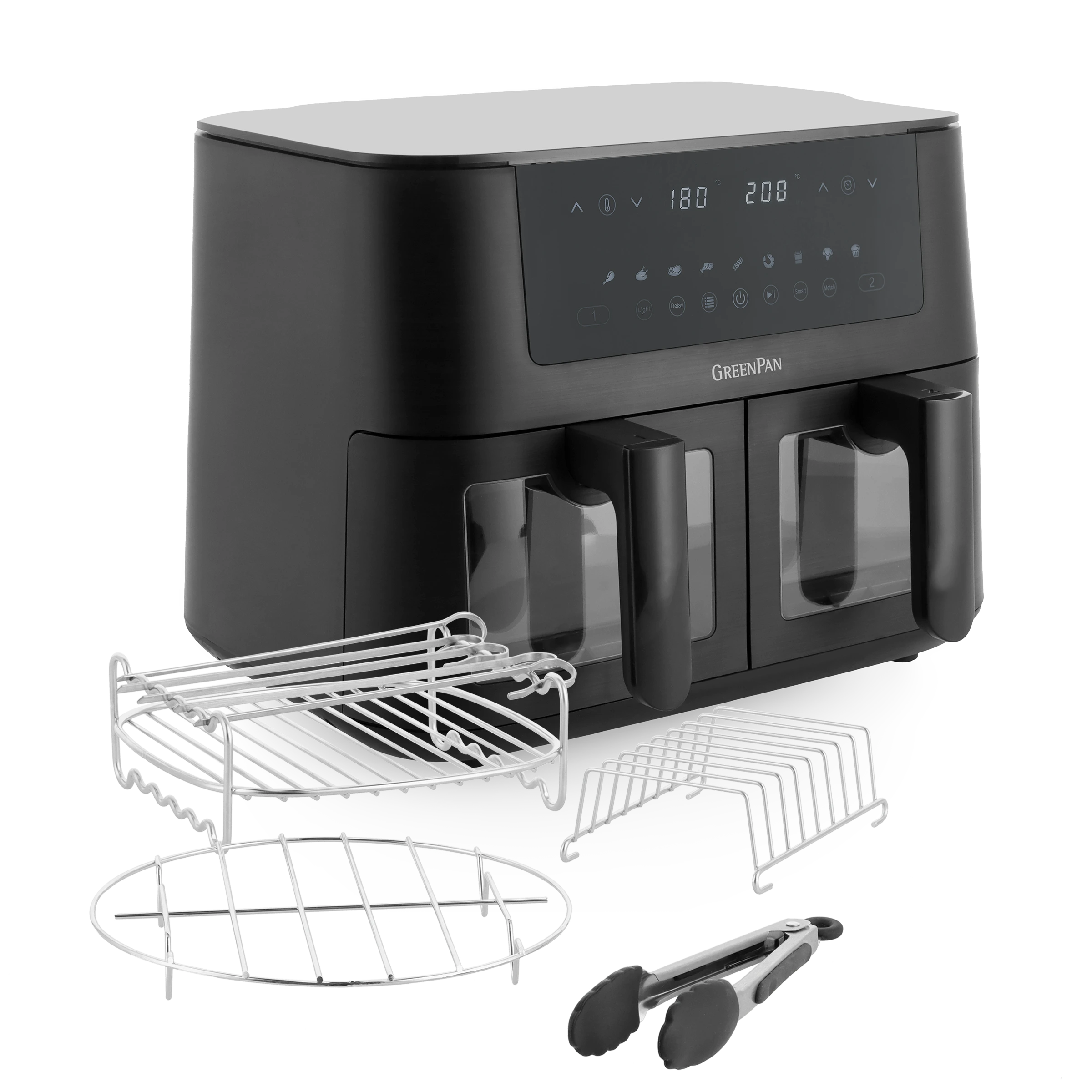 Double Air Fryer & grilling set