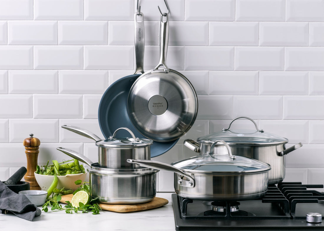 Greenpan Treviso Braadpan Koekenpannen Keramisch inductie pfas-vri vooraanzicht