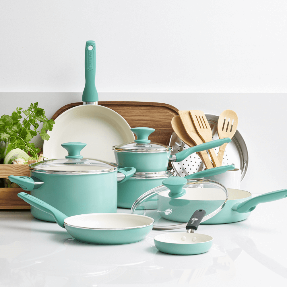 Rio Turquoise braadpannen (18 + 26cm)