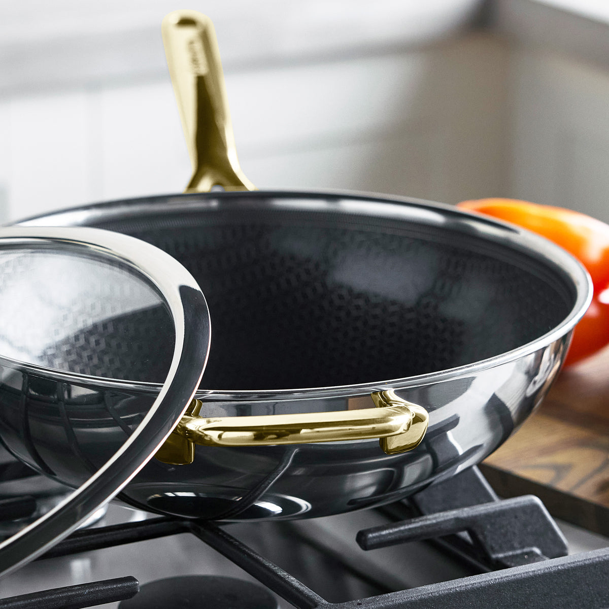 Spectra Hybride Wok 30cm Gold