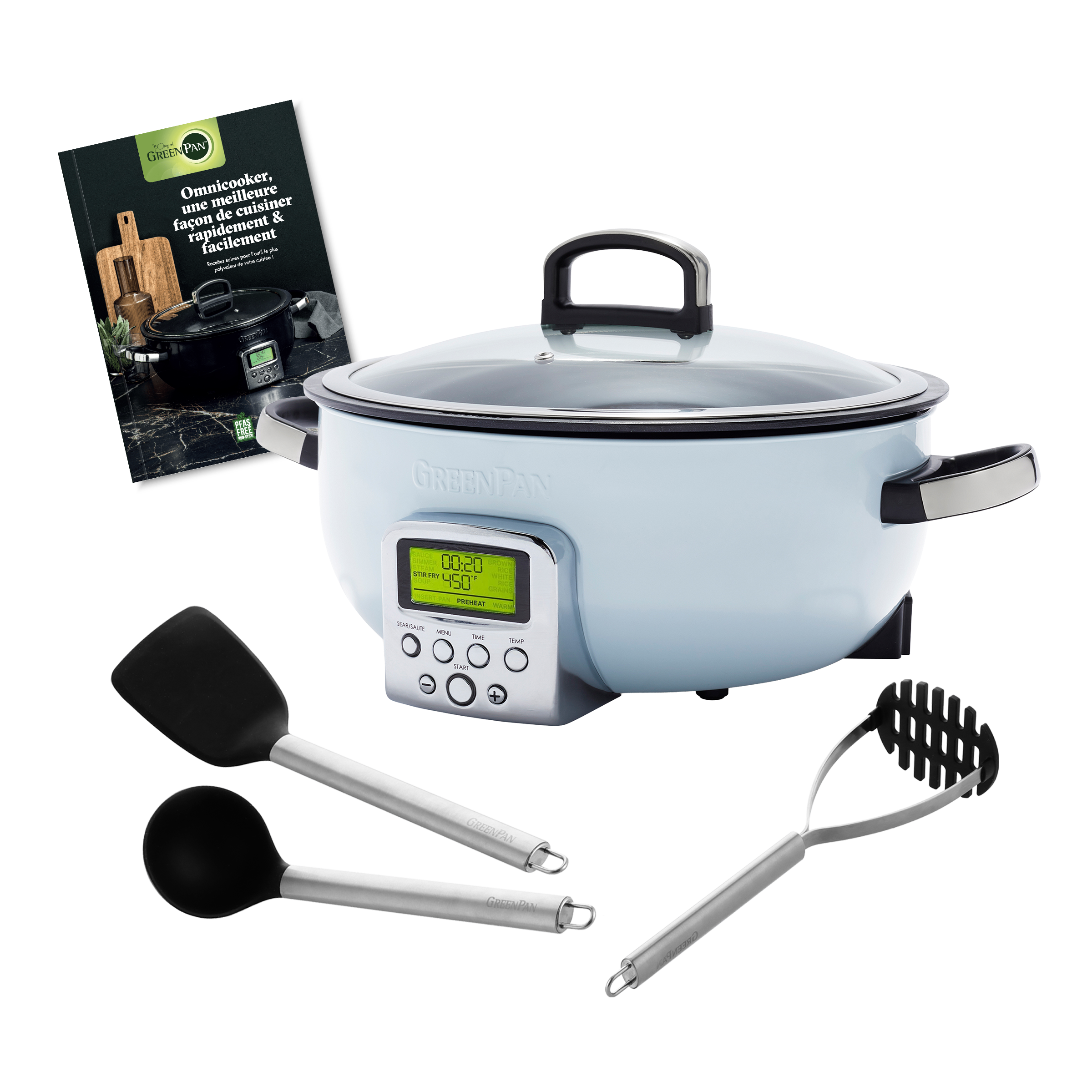 Elektrische wok Blue Haze set (Frans)