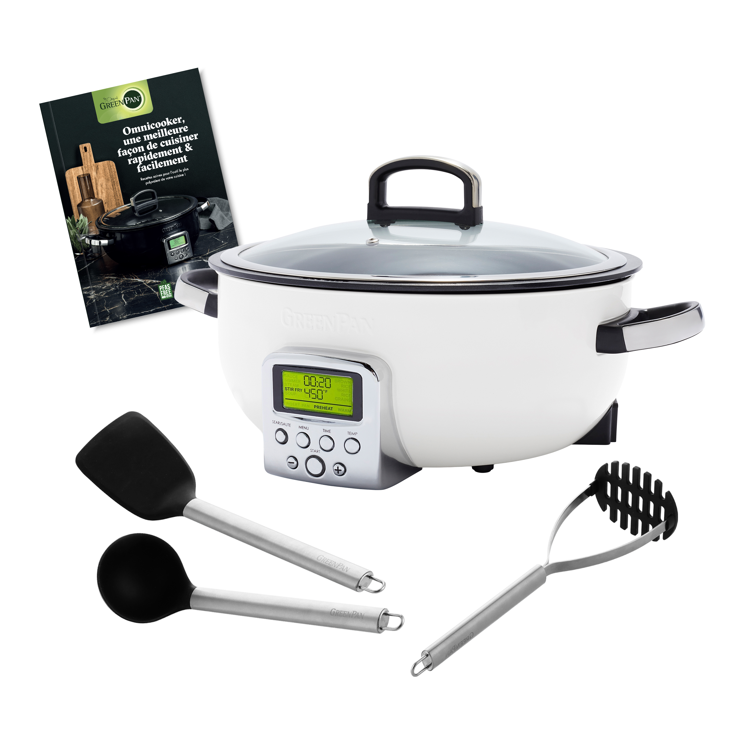 Elektrische wok Cream set (Frans)