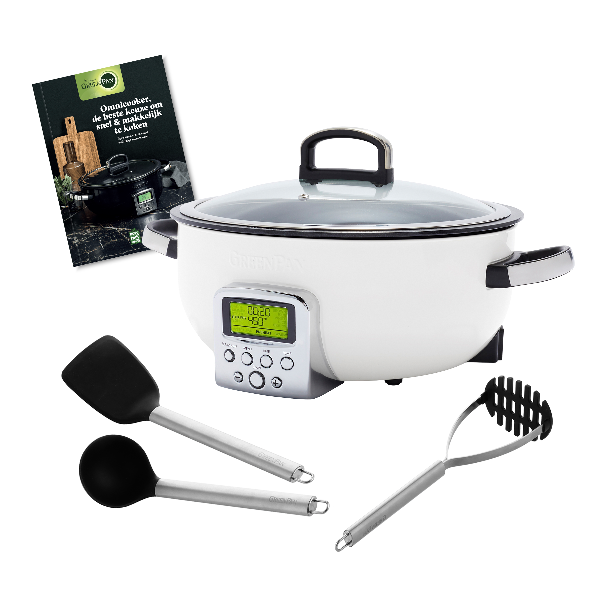 Elektrische wok Cream set