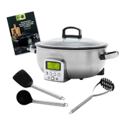 Elektrische wok Stainless Steel set