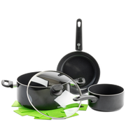 GreenPan Kookpotten Cambridge 24cm 4-delige Keramisch inductie pfas-vri  vooraanzicht