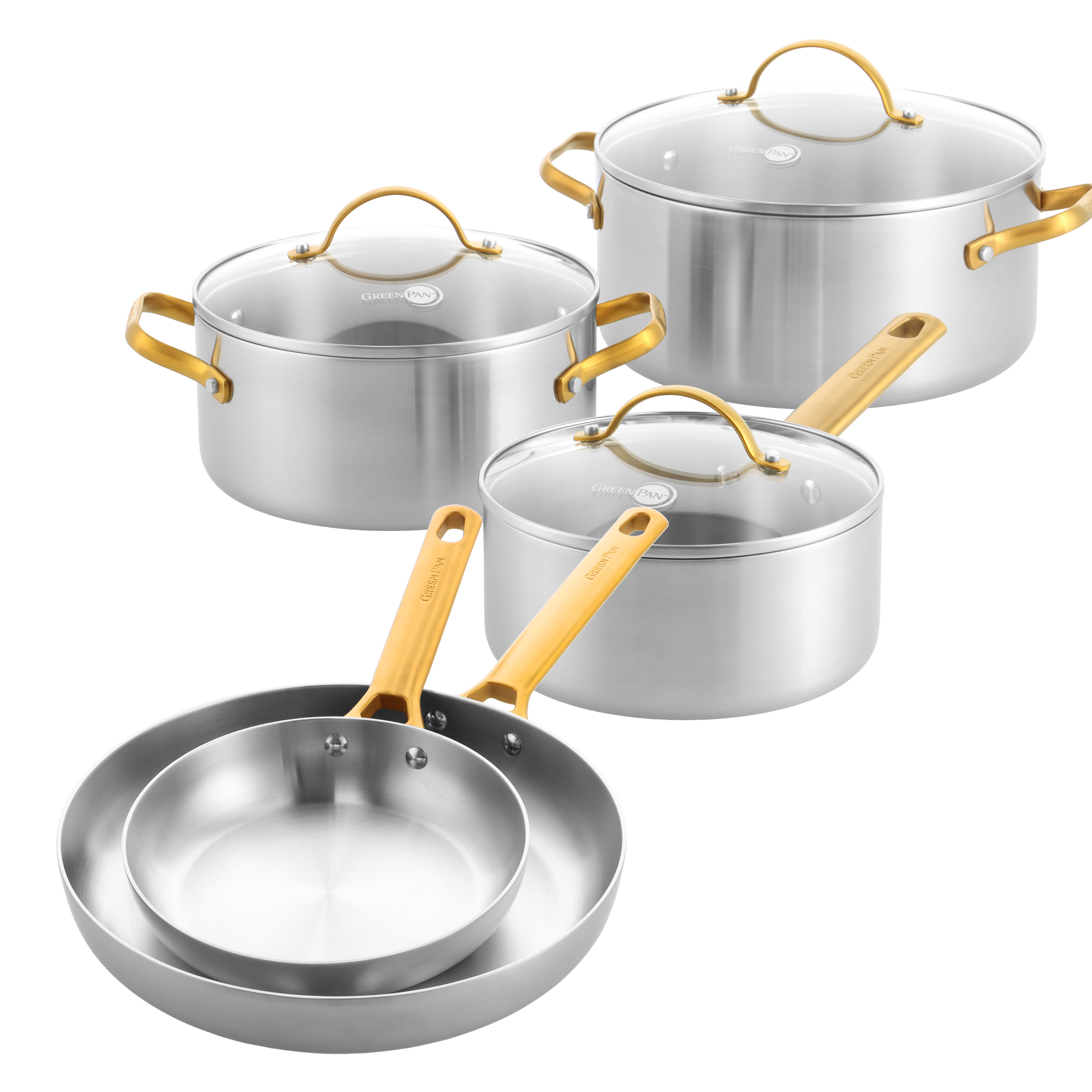 Padova stainless steel 8-delige set