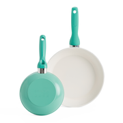 Rio Turquoise braadpannen (18 + 26cm)