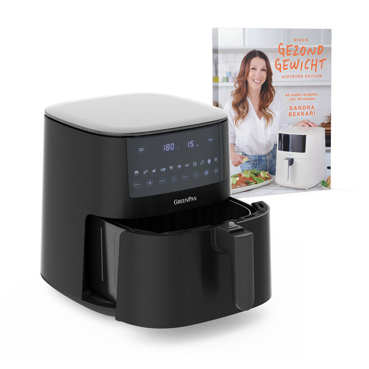XXL Airfryer Black + Sandra’s Missie Gezond Gewicht – Airfryereditie