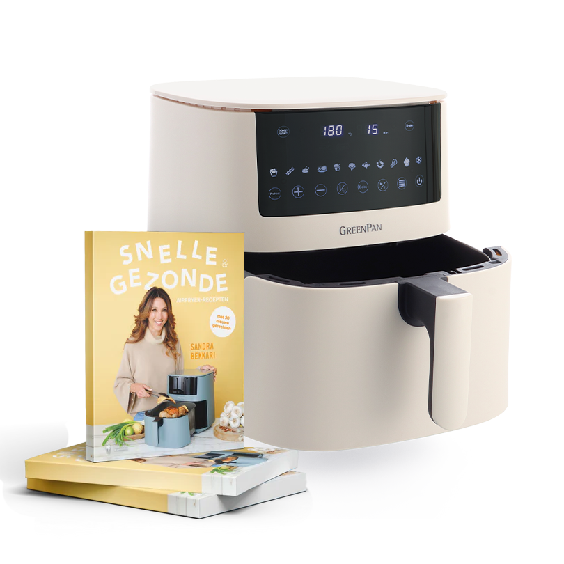 XXL Air Fryer Cream + Recettes rapides et saines à l’Air Fryer de Sandra
