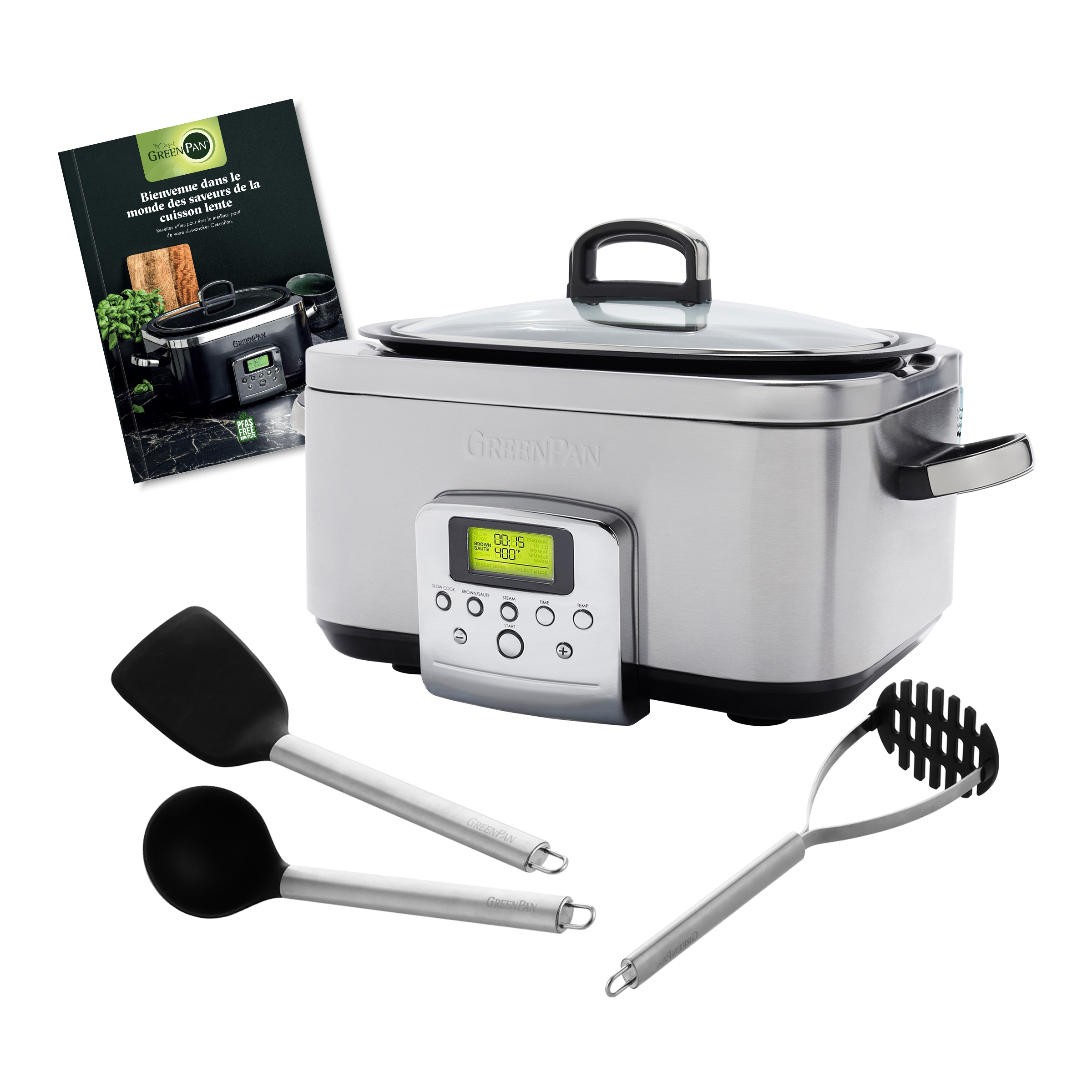 Slowcooker Stainless Steel set (Frans)