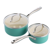 Artisan Turkoois 4-delige Set 14+18cm met deksel