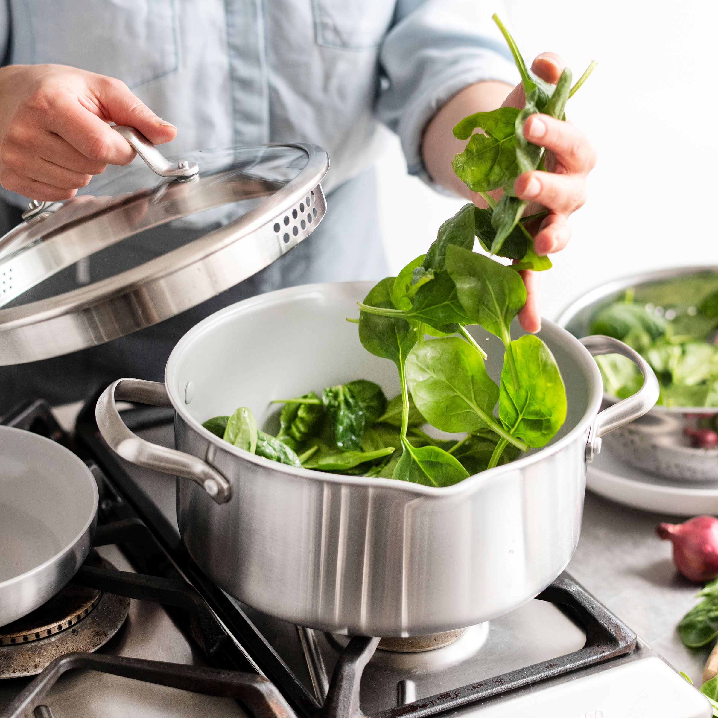 Greenpan Kookpotten Venice pro evershine Keramisch inductie pfas-vri  vooraanzicht 
