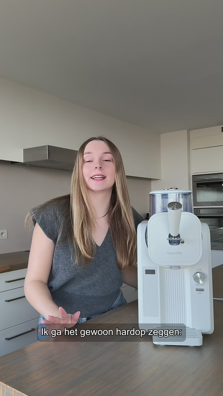 Charger la vidéo : Sorbetière + Receptenboek (NL) | Glaces à l'italienne et boissons glacées 1,87 L - Crème