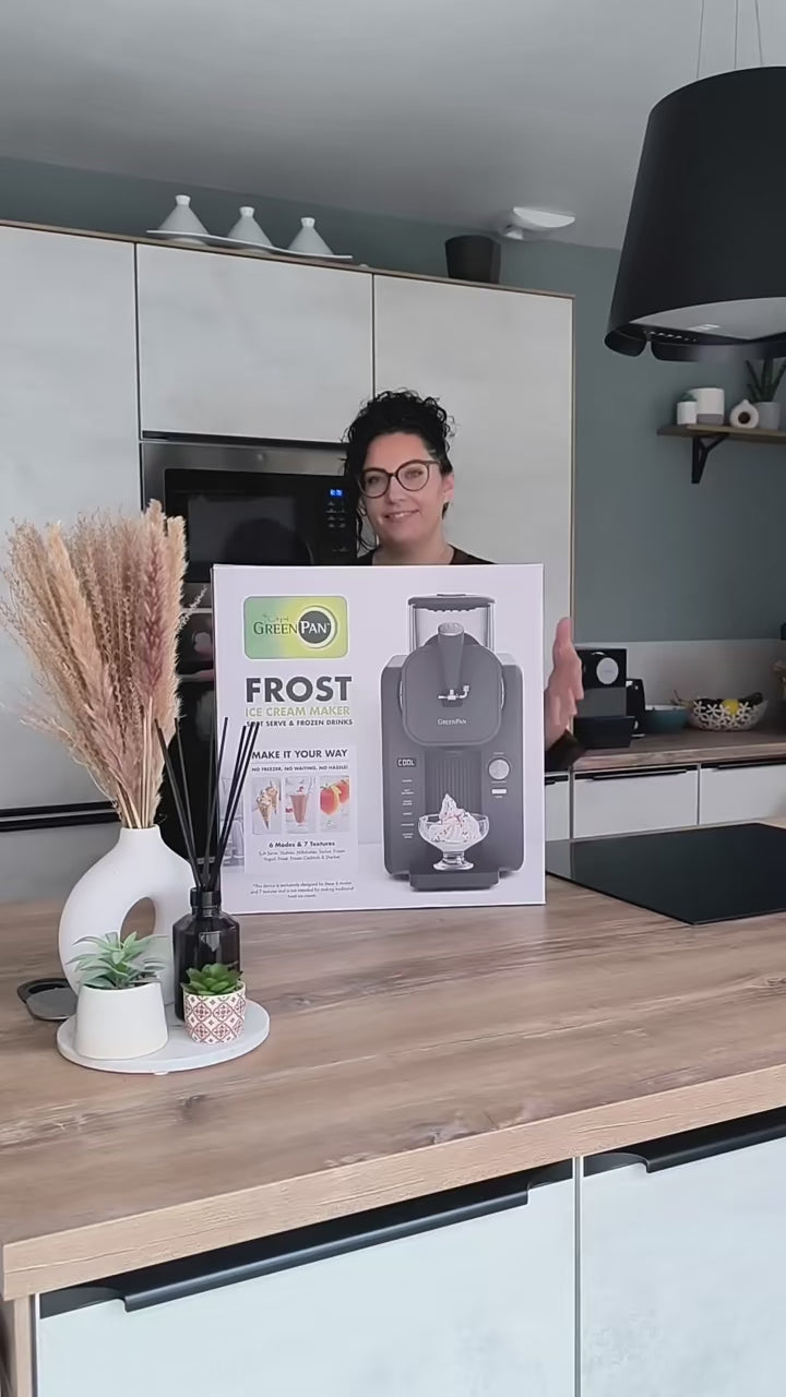 Charger la vidéo : Sorbetière - Glaces à l'italienne et boissons glacées 1,87 L - Grise