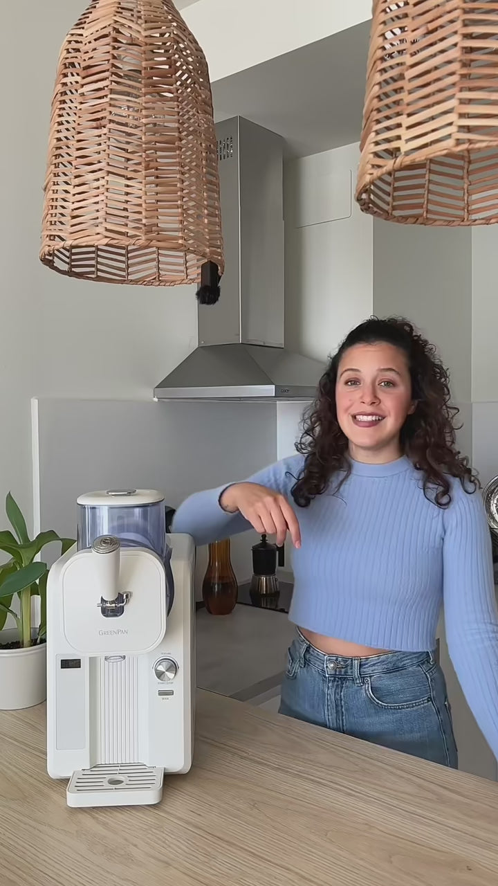 Charger la vidéo : Sorbetière + Livre de recettes | Glaces à l'italienne et boissons glacées 1,87 L - Crème