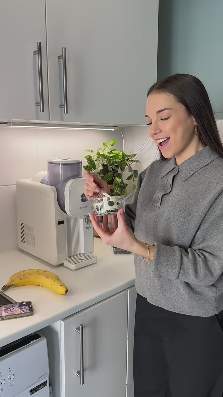 Charger la vidéo : Sorbetière + Livre de recettes | Glaces à l'italienne et boissons glacées 1,87 L - Grey