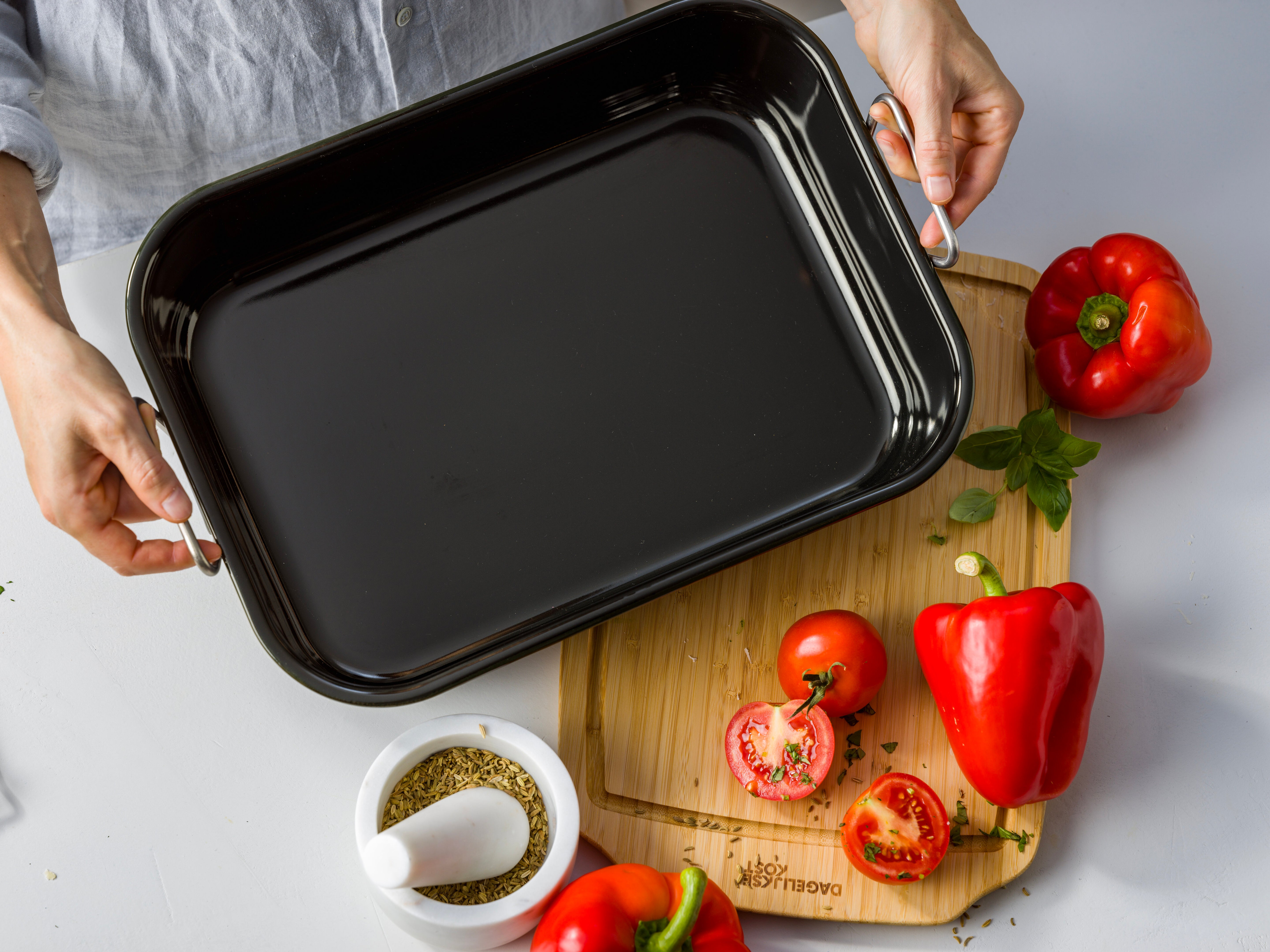 Plat à rôtir quotidien avec 2 poignées latérales