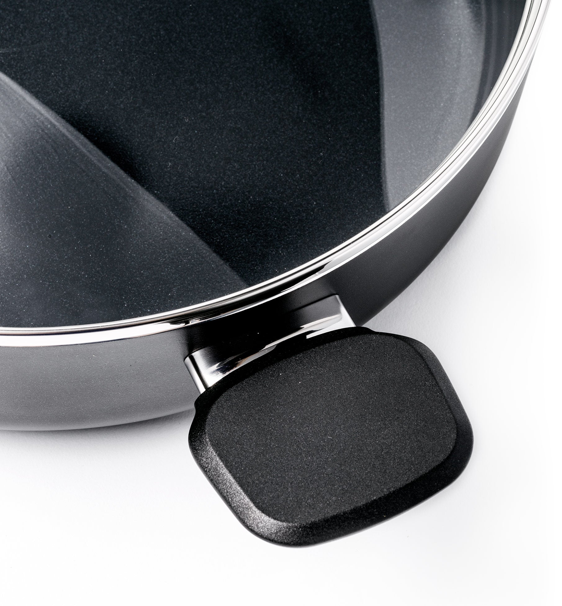 Memphis Stoofpan met deksel 28cm zwart handvat