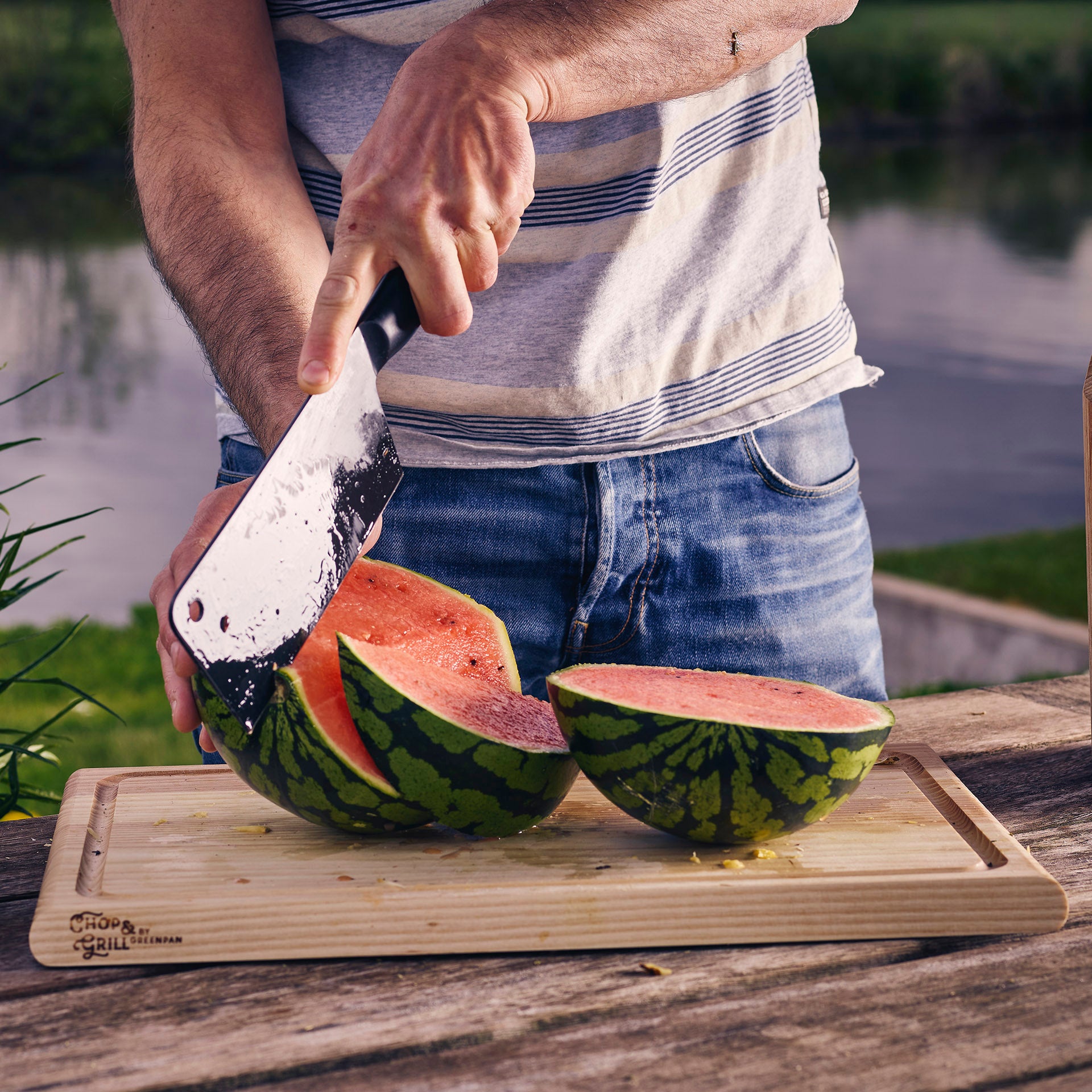 Chop & Grill Snijplank hout watermeloen