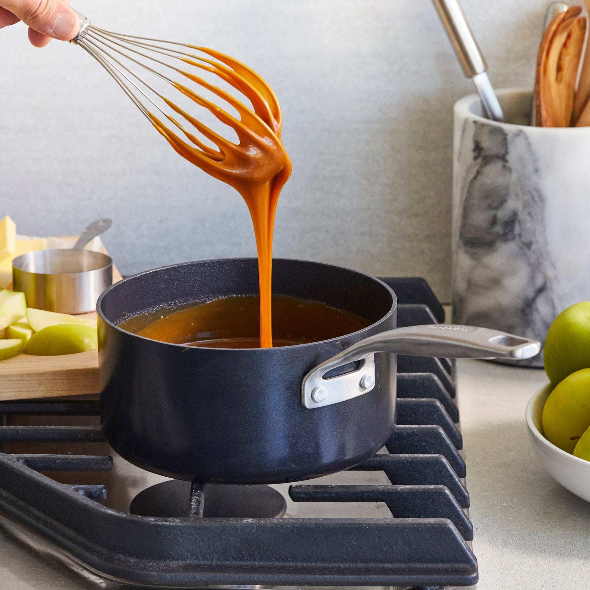 Copenhagen Steelpan 18cm zwart met saus