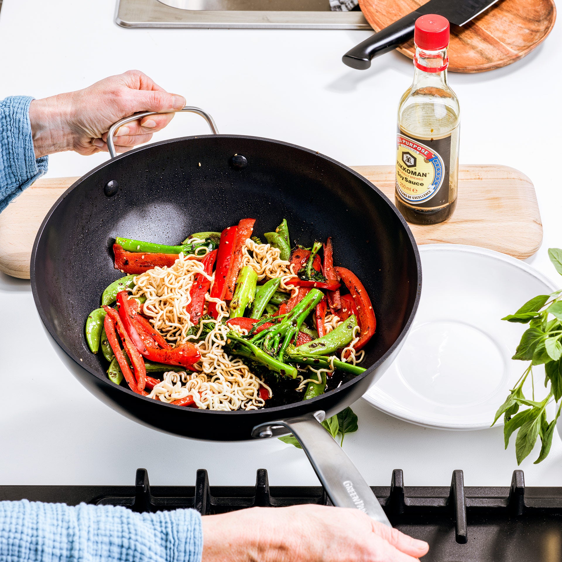 Copenhagen Wok 30cm zwart gerecht