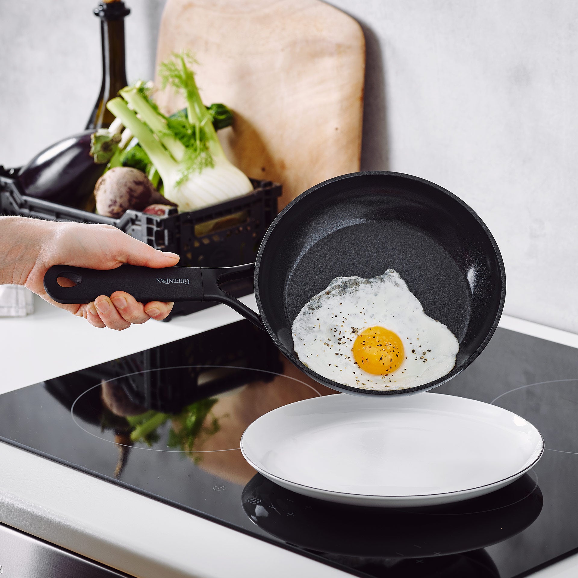 Smart Collection Braadpan 15,5cm zwart spiegelei
