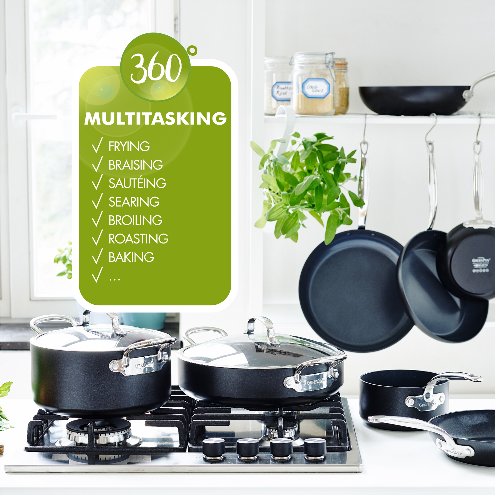 Set de poêles à frire Barcelona 2 pièces 20+28 cm