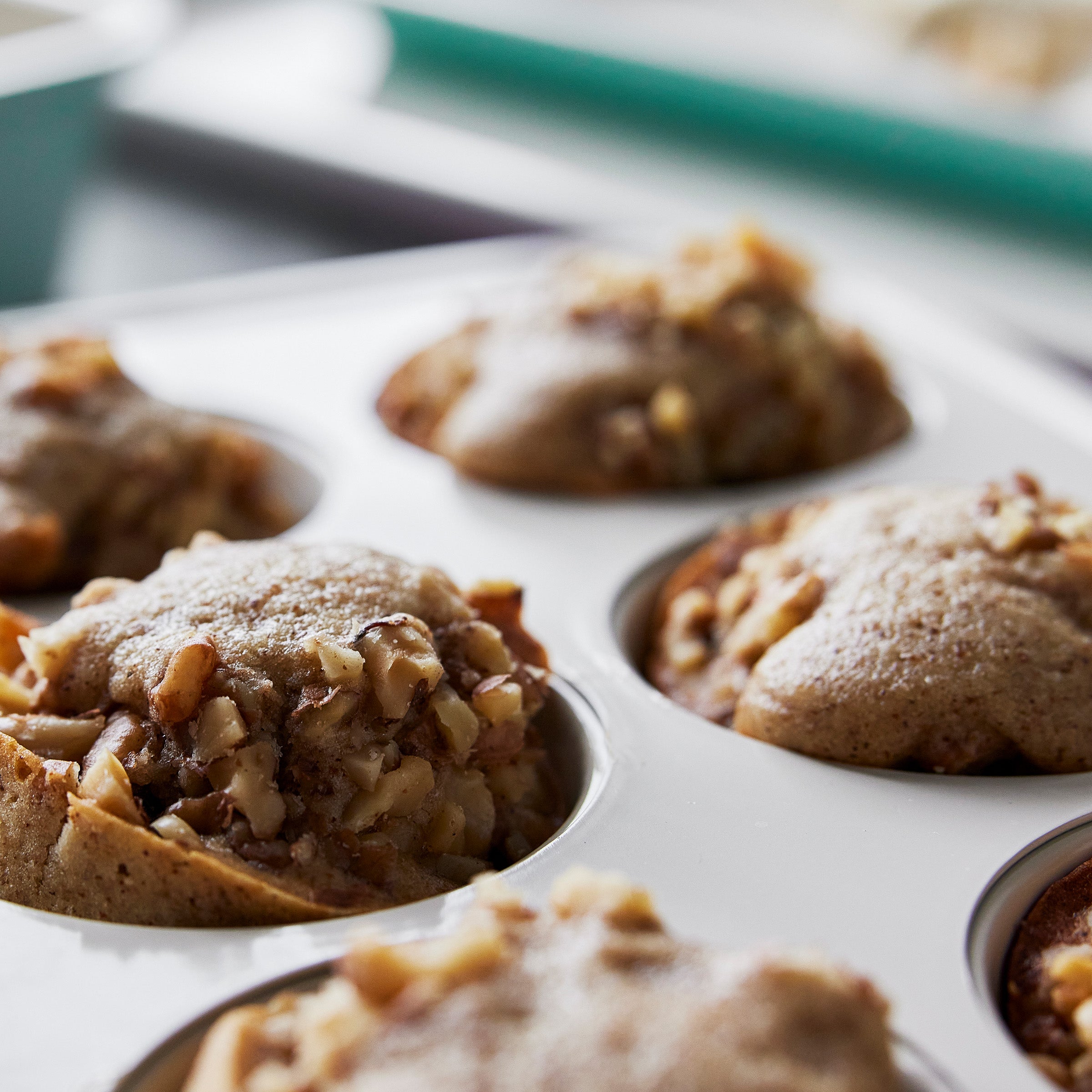 GreenPan Contour Turkoois Bakvorm voor 12 Muffins turquoise gebak