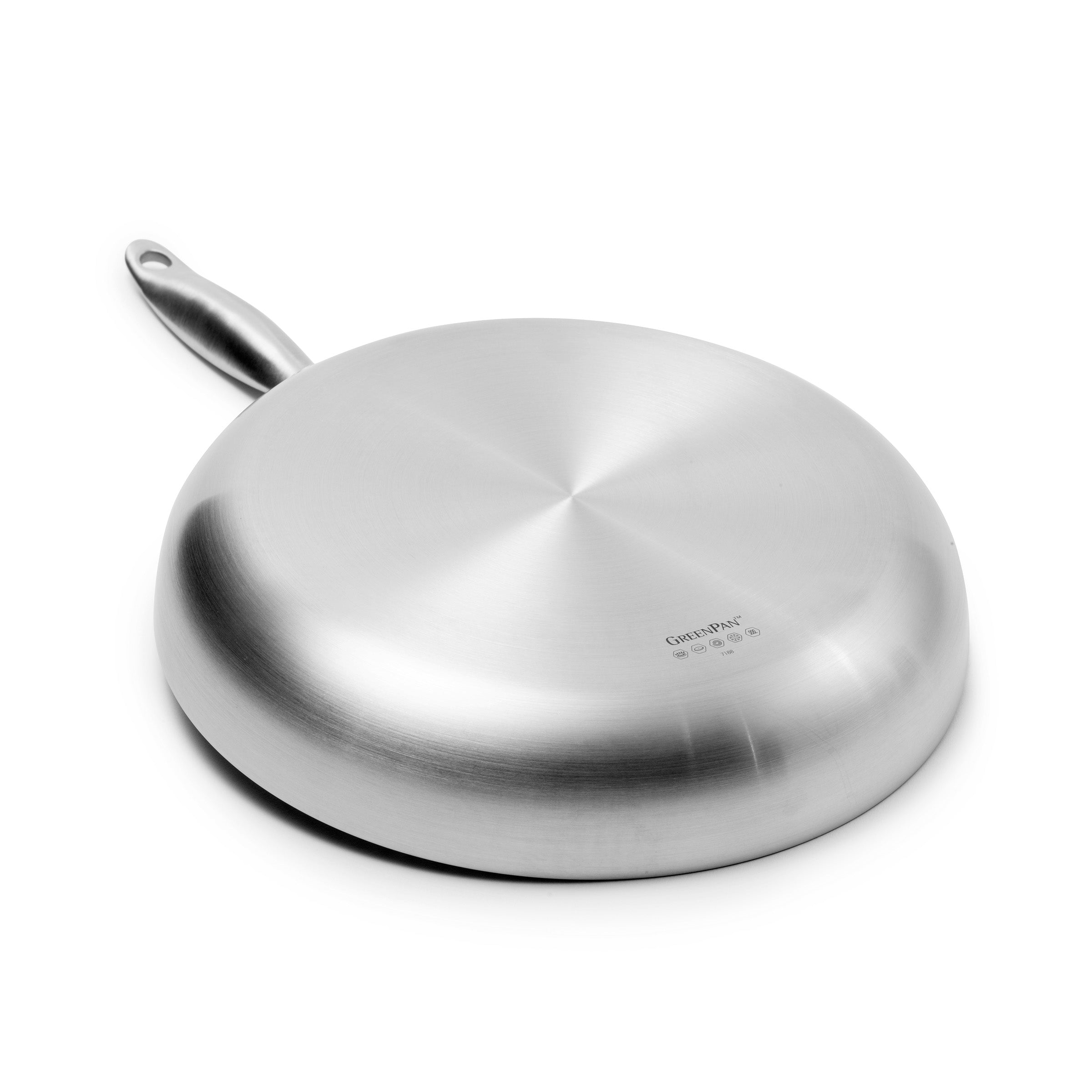 Venice Pro 3-delige set 28cm zilver braadpan onderaanzicht