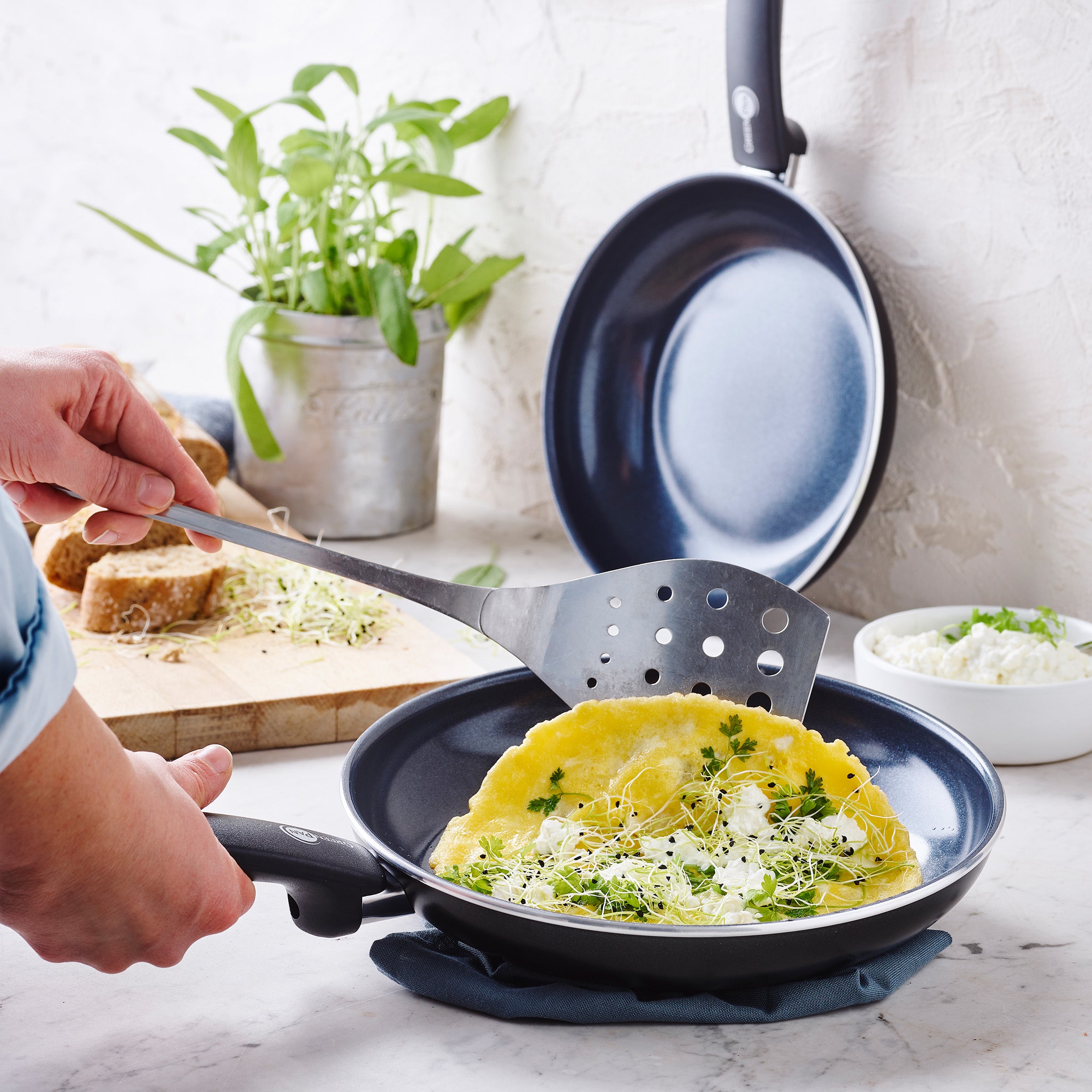 Cambridge Black 2-delige Braadpannenset gerecht