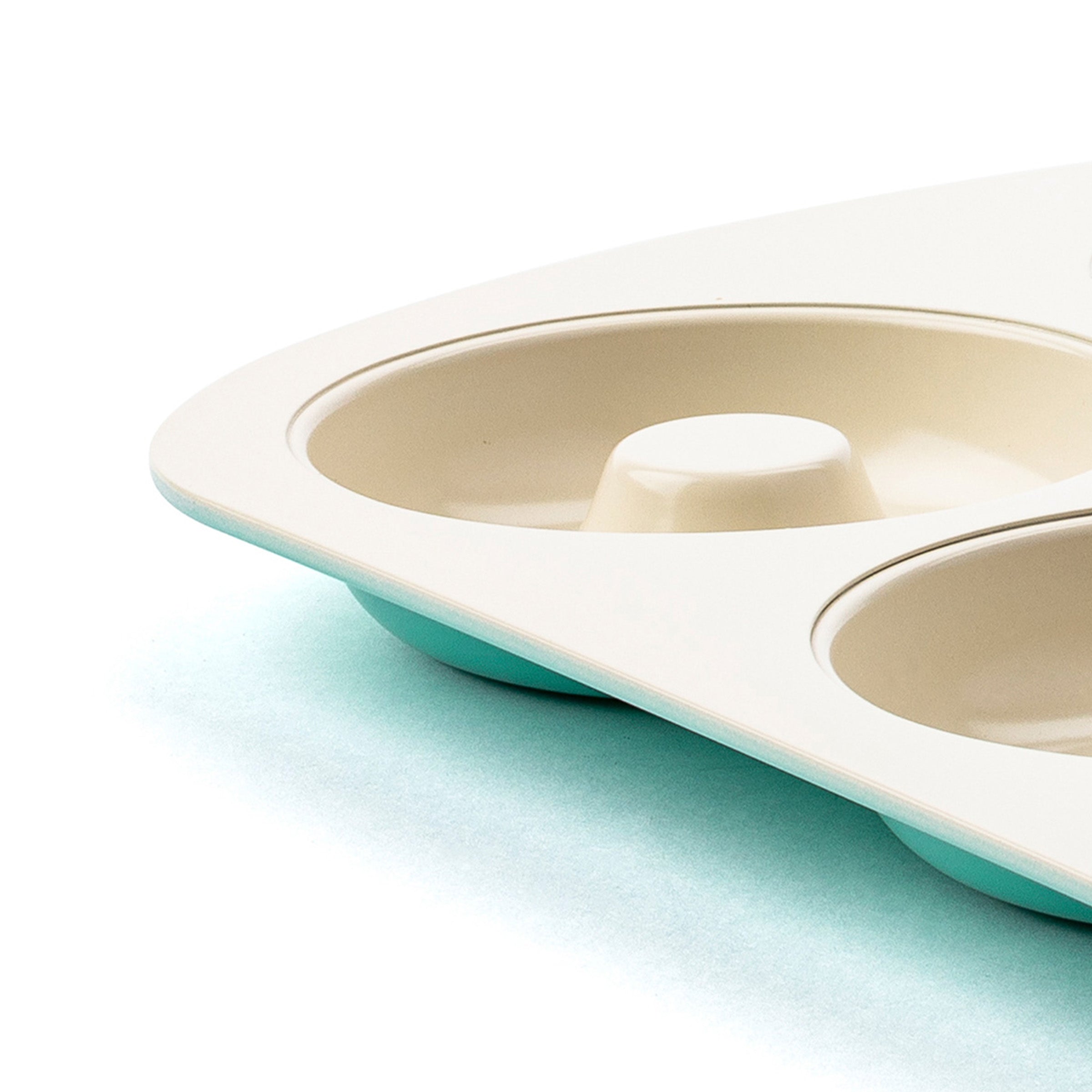 Contour Turkoois Bagel- en Donutplaat turquoise