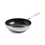 Geneva Wok 28cm zilver