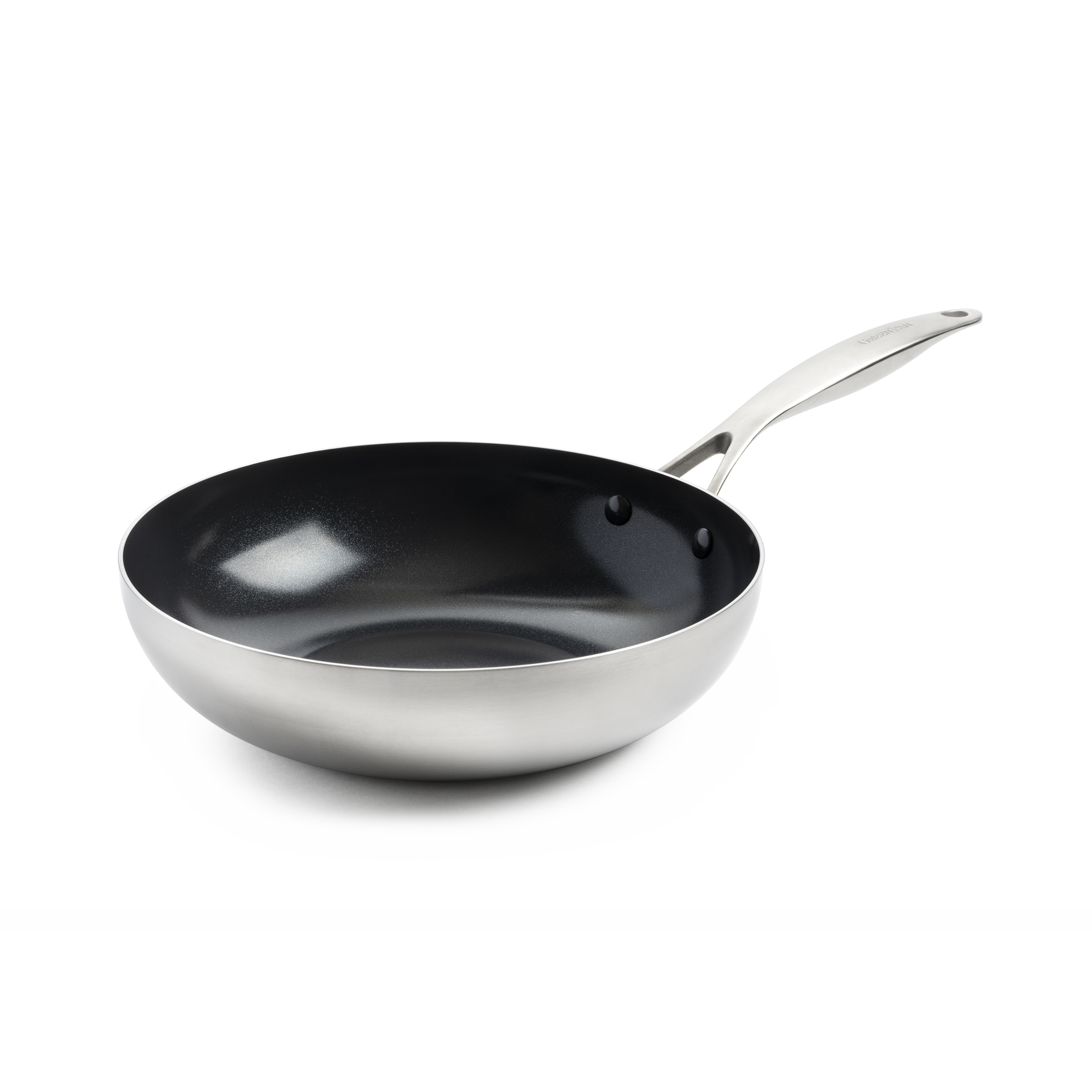 Geneva Wok 28cm zilver