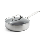 Geneva Stoofpan 24cm met deksel zilver